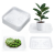 Customizable Plant Saucers | Clear Plastic Plant Saucers Flower Pot Tray Excellent for Indoor & Outdoor Plants