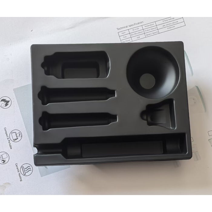 Hair Dryer & Accessories Blister Tray | Thick PS blister tray for Rechargeable Hair Dryer