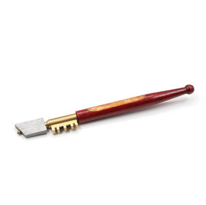 GLASS CUTTER, WOODEN HANDLE GLASS CUTTER, DIAMOND TIP GLASS CUTTER, CARBIDE WHEEL GLASS CUTTER, OEM