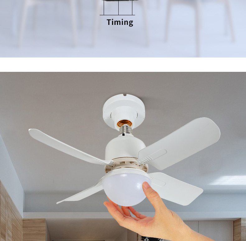 3 Speed Adjustable Remote Control Wall Swtich Widely Used E27 Socket Celling Flower Fan Light