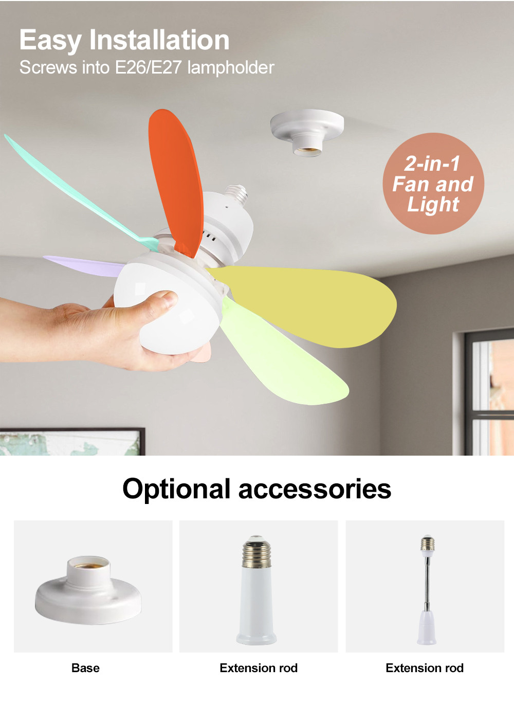 flower ceiling fan light