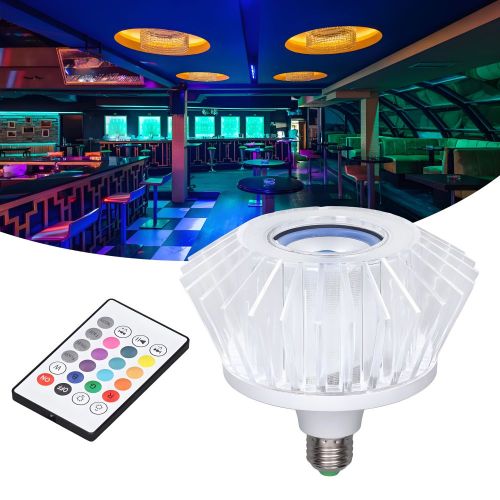 MX-SJK-R150  E27 Wireless Smart Bluetooth Music Light Bulb RGB Color Changing Speaker for Party