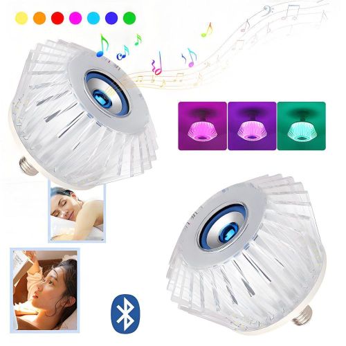 MX-SJK-R150  E27 Wireless Smart Bluetooth Music Light Bulb RGB Color Changing Speaker for Party