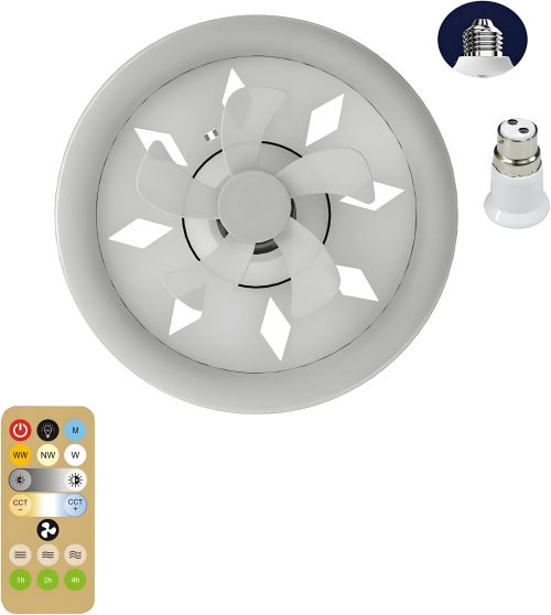 YT-R260 360-Degree Rotation Ceiling Fan with Light