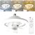 YT-R260 360-Degree Rotation Ceiling Fan with Light