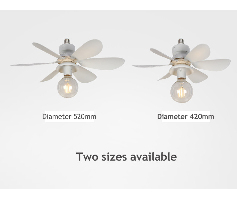 2 sizes of flower fan light 