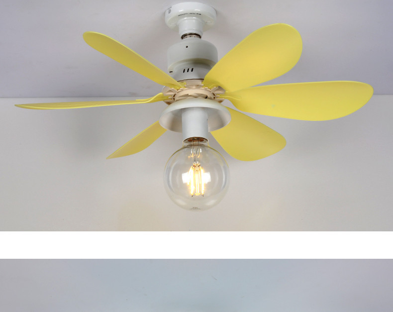 multiple colors available for flower ceiling fan with light 