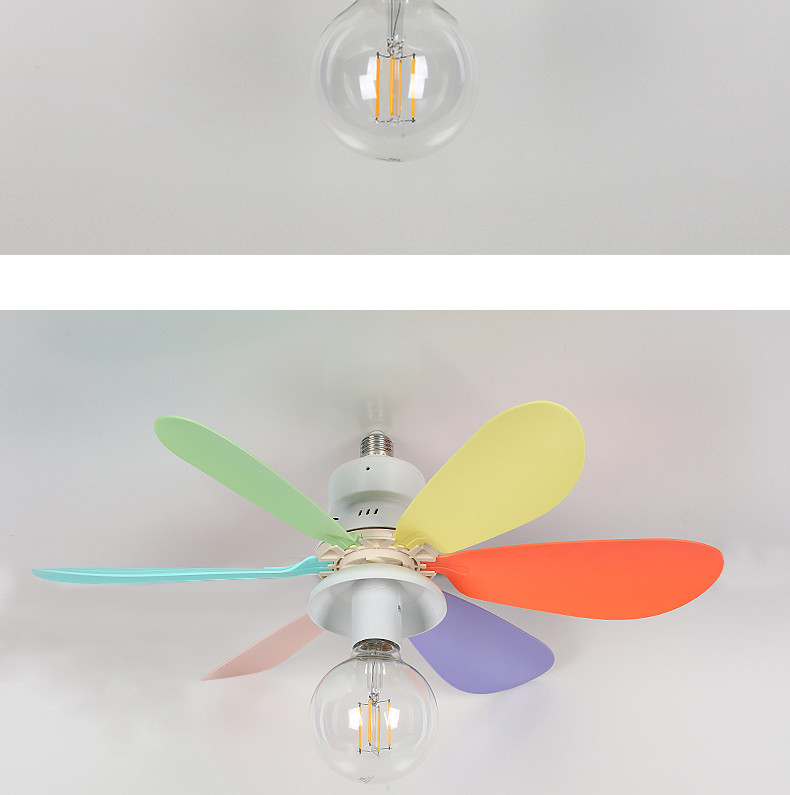 multiple colors available for flower ceiling fan with light 