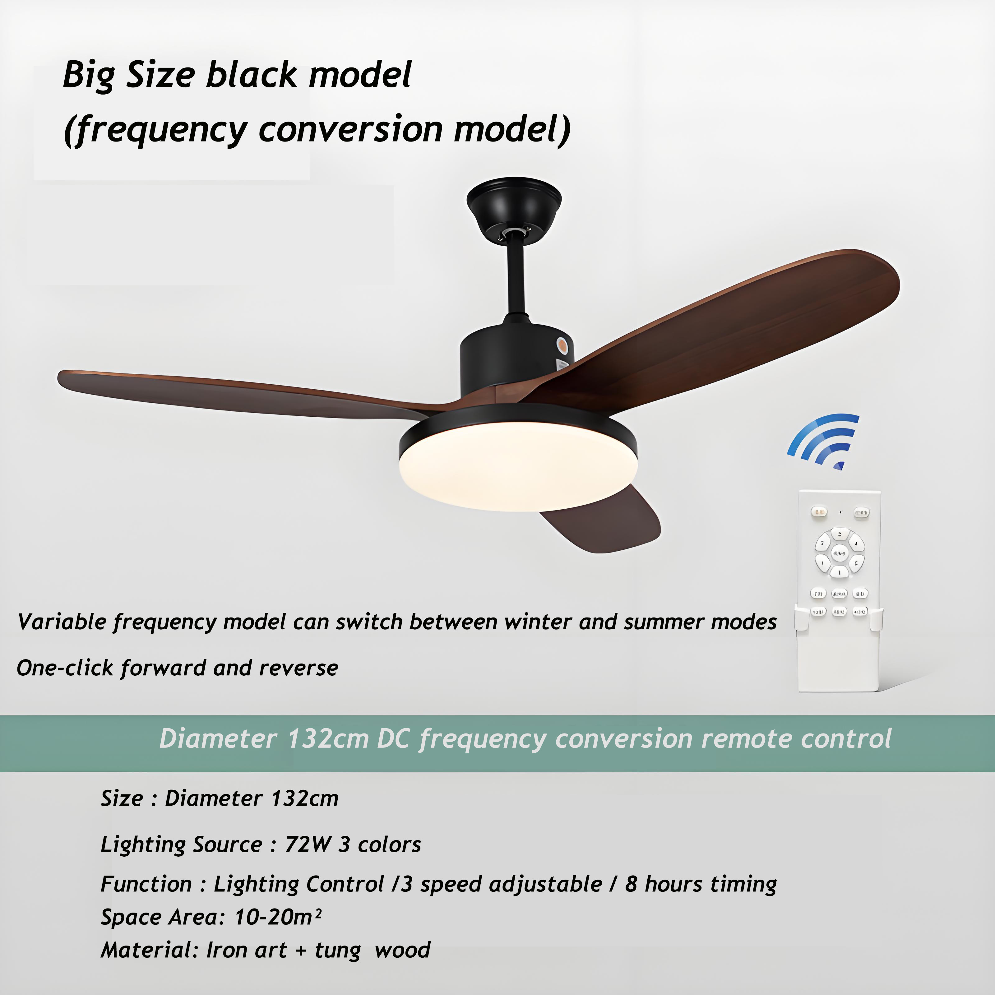 3 Speed Adjustable Remote Control Wall Swtich Widely Used E27 Socket Celling Flower Fan Light