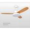 MX-PJ1154  Nordic Solid Wood Frequency Conversion Living Dining Dedroom Ceiling Fan with Light