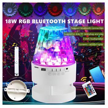 MX-SBW-R120 Bluetooth TF Card Multifunction Smart Bulb LED Water Ripple Music Light for DJ Disco