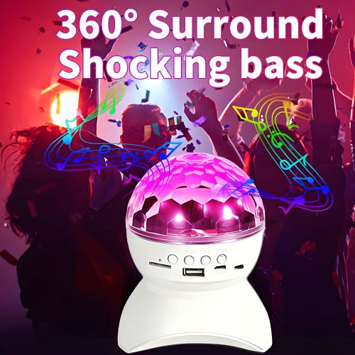 MX-DMQ-R120 TF Card U Disk Bluetooth Multifunction DJ Party RGB Color Changing LED Music Light Bulb