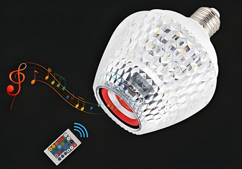 E27 RGB color change led music lighting bulb 