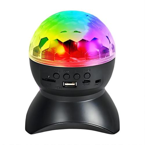 MX-DMQ-R120 Black TF Card U Disk Bluetooth DJ Party RGB Color Changing LED Music Light Bulb