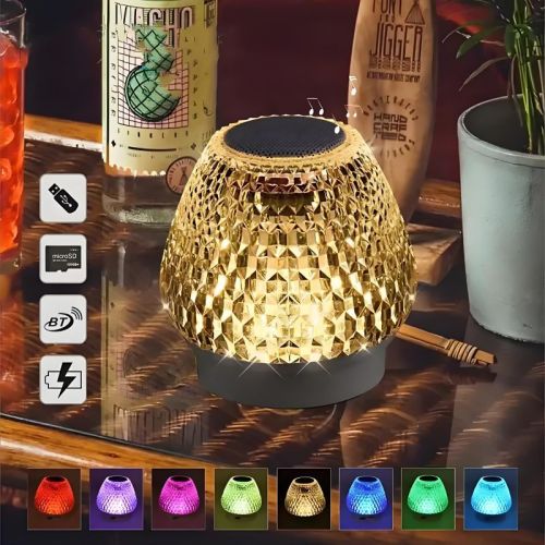 MX-XYD-R100 Touch Control Smart Bluetooth5.0 Speaker with Color Flash LED Intelligent Night Lamp