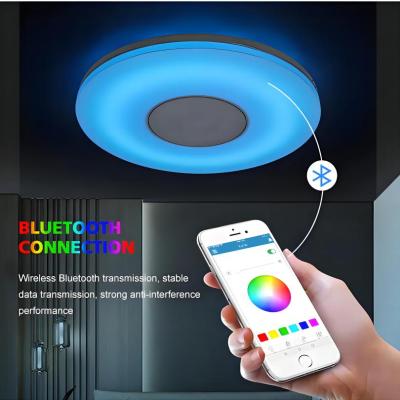 MX-CBXD-R380 Ultra-thin Modern Round Light Fixture RGB 48W Smart Ceiling LED Lighting