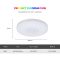 MX-CBXD-R380 Ultra-thin Modern Round Light Fixture RGB 48W Smart Ceiling LED Lighting