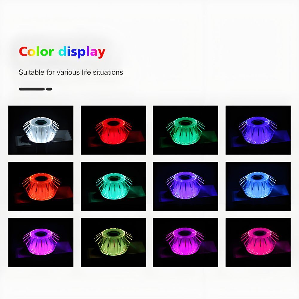 RGB color display of bluetooth music light 