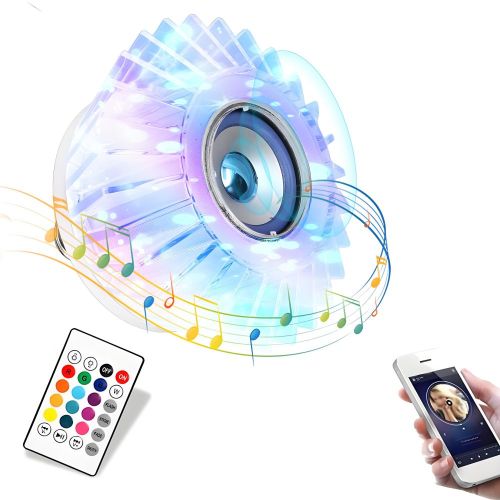 MX-SJK-R150 E27 Bombilla de música inalámbrica Bluetooth RGB con altavoz para fiesta