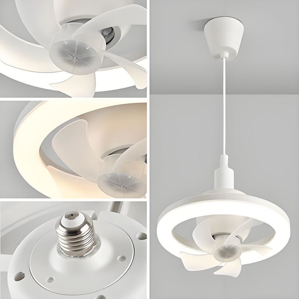 2-in-1 E27 E26 Scoket ceiling  Fan and Light 