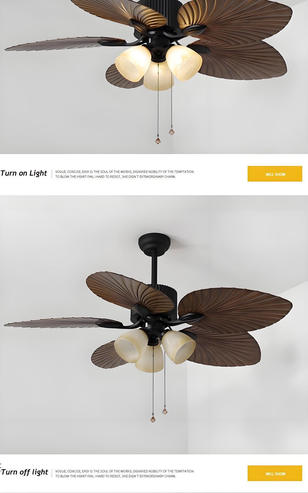 wood ceiling fan light from Max Fan Light 