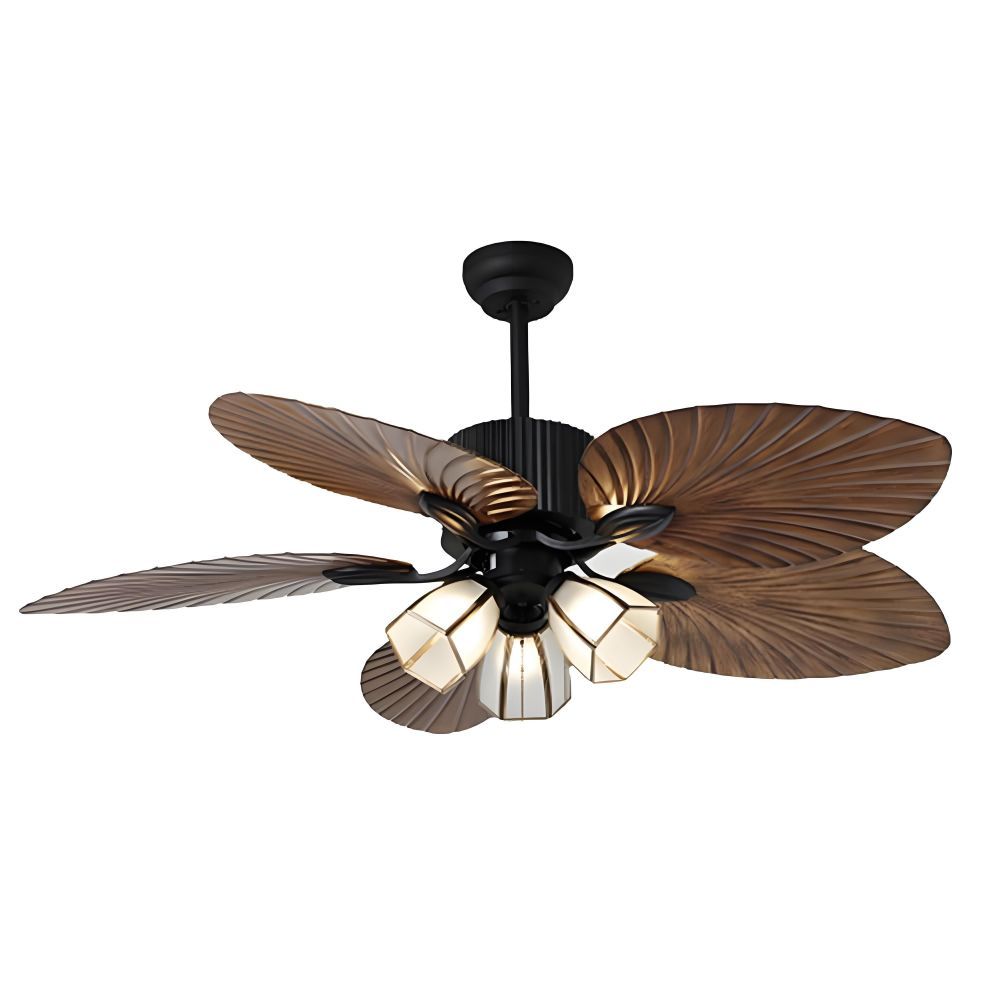 wood ceiling fan light 