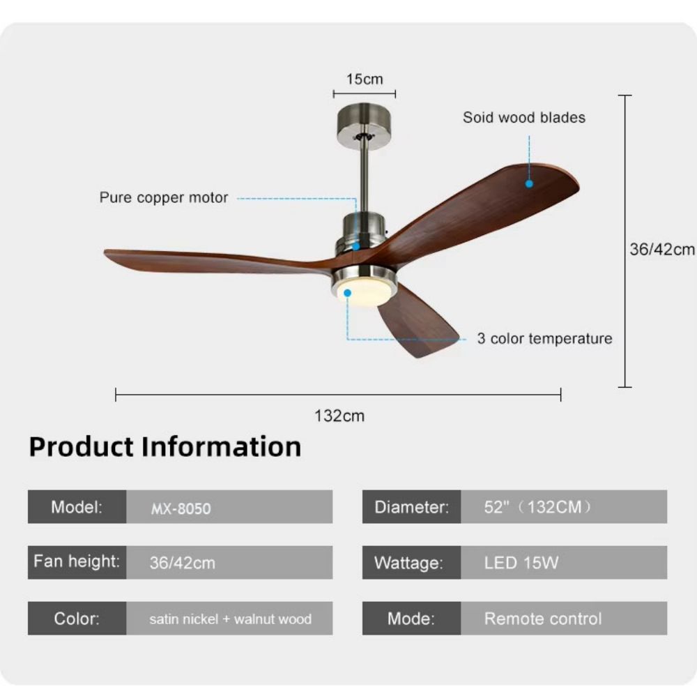 3 Speed Adjustable Remote Control Wall Swtich Widely Used E27 Socket Celling Flower Fan Light