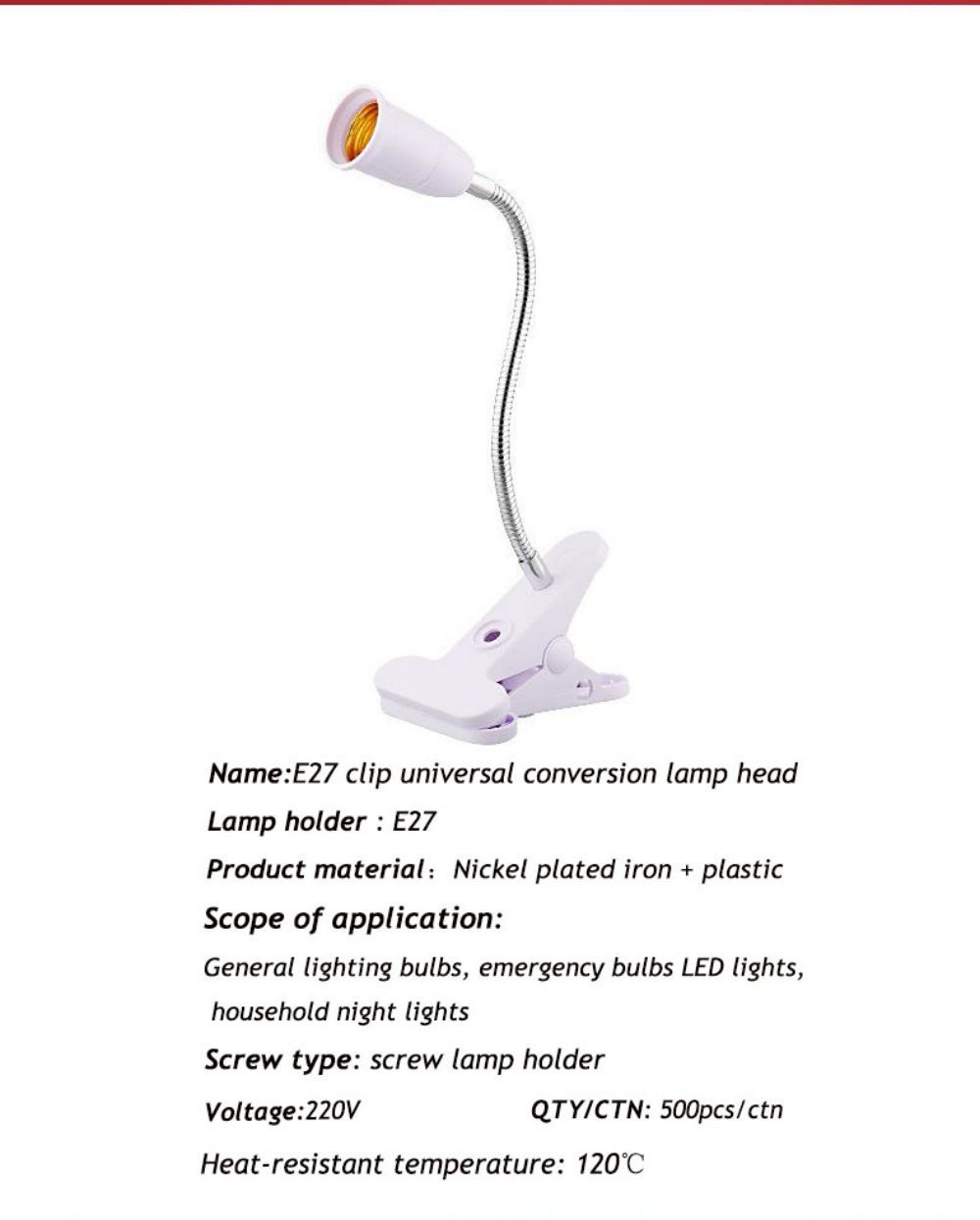 E27 SOCKETS for led lamp holder