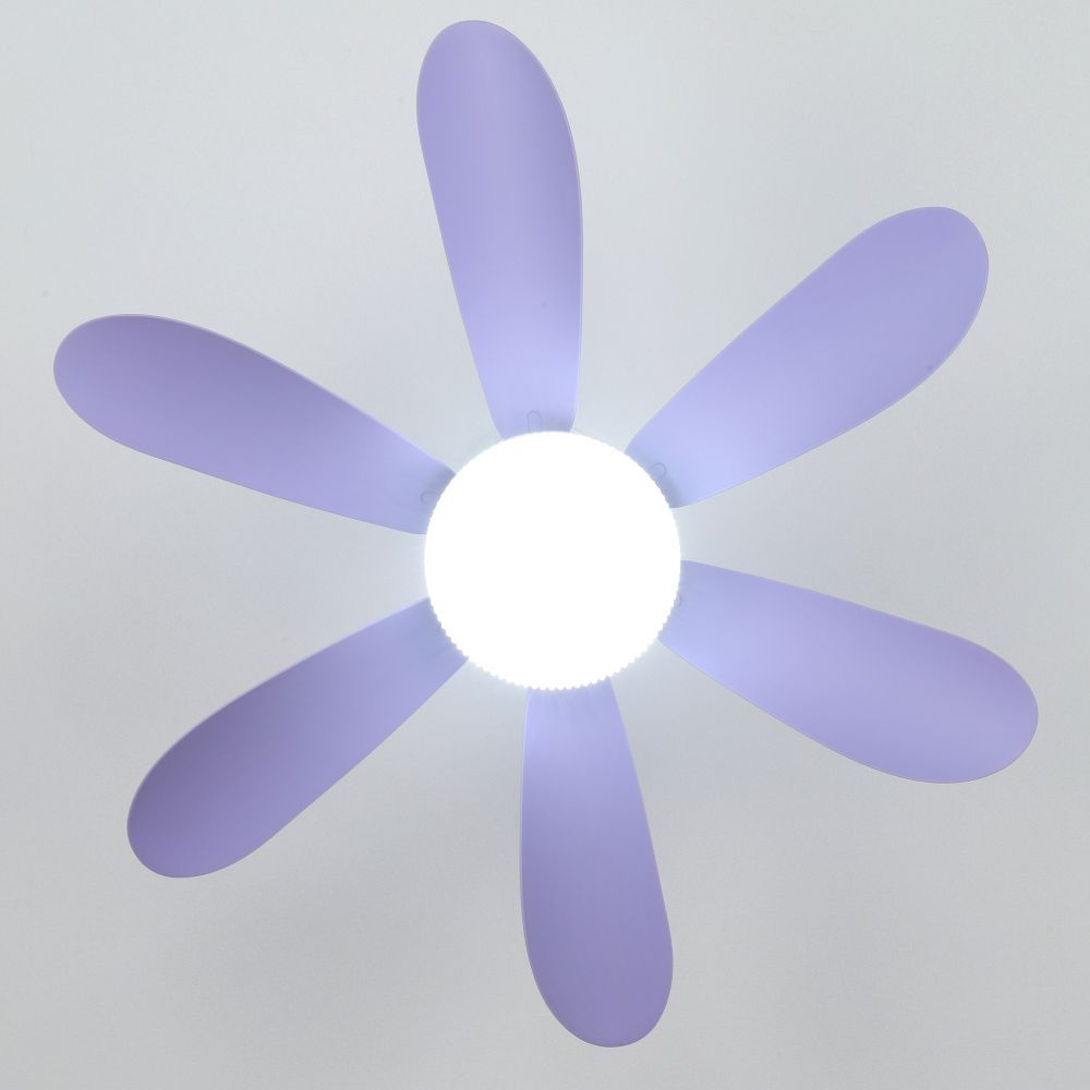 purple flower fan light