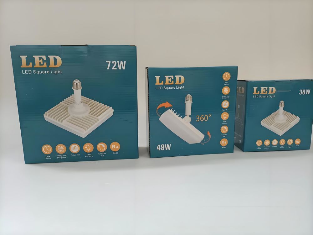 36 48 72w led square light 