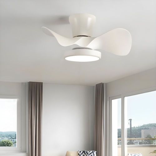 MX-PJ301-2 White Large Air Volume  Dinning Room Bedroom 22 inch Silent Ceiling Fan with LED Light