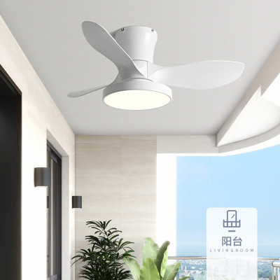 MX-PJ301-2 White Large Air Volume  Dinning Room Bedroom 22 inch Silent Ceiling Fan with LED Light