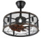 MX-GY01 Hot Sale Industrial Style Bedroom Bladeless Black Ceiling Fan with Lights