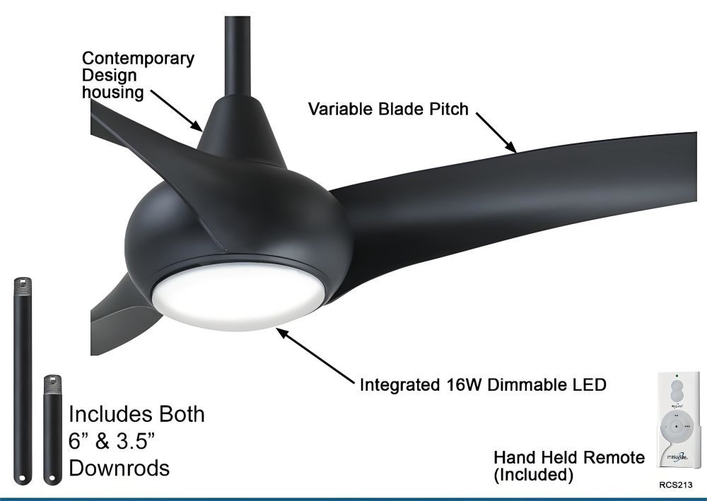 Ceiling fan with LED light 