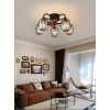 MX-SDTY01 New Cross-Border Retro Ceiling Fan Lamp For Living Room, Dining Room And Bedroom