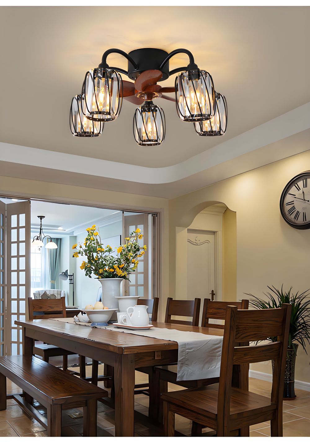  traditional indoor ceiling fan with light