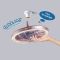 MX-AQ019 Dimming Smart E27 Socket 360 Rotating Home Decor Modern LED Ceiling Fan with Lights