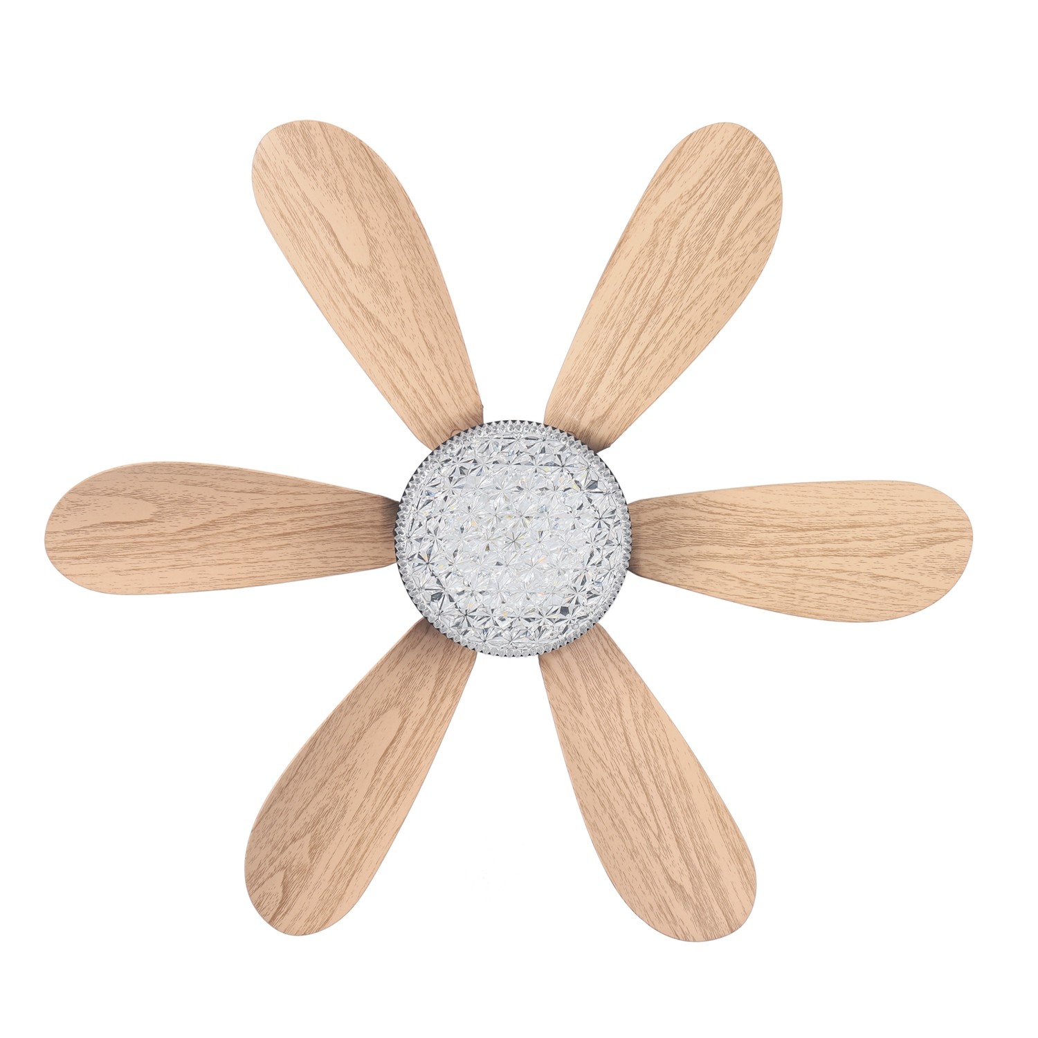 crystal flower fan light 