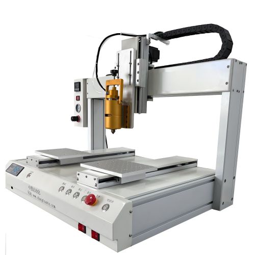 Automatic Desktop 3 Axis Glue Dispenser With Liquid Glue Dispenser and Hot Melt Glue Dispensing Equipment