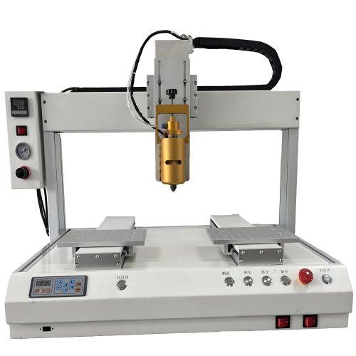 Automatic Desktop 3 Axis Glue Dispenser With Liquid Glue Dispenser and Hot Melt Glue Dispensing Equipment