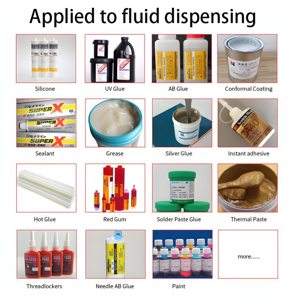 Automatic Desktop 3 Axis Glue Dispenser With Liquid Glue Dispenser and Hot Melt Glue Dispensing Equipment