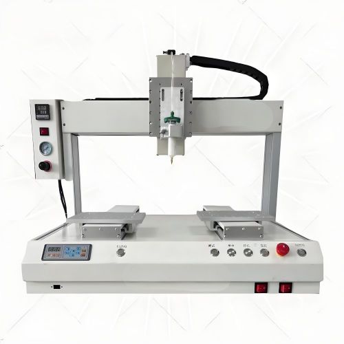 Automatic Desktop 3 Axis Glue Dispenser With Liquid Glue Dispenser and Hot Melt Glue Dispensing Equipment