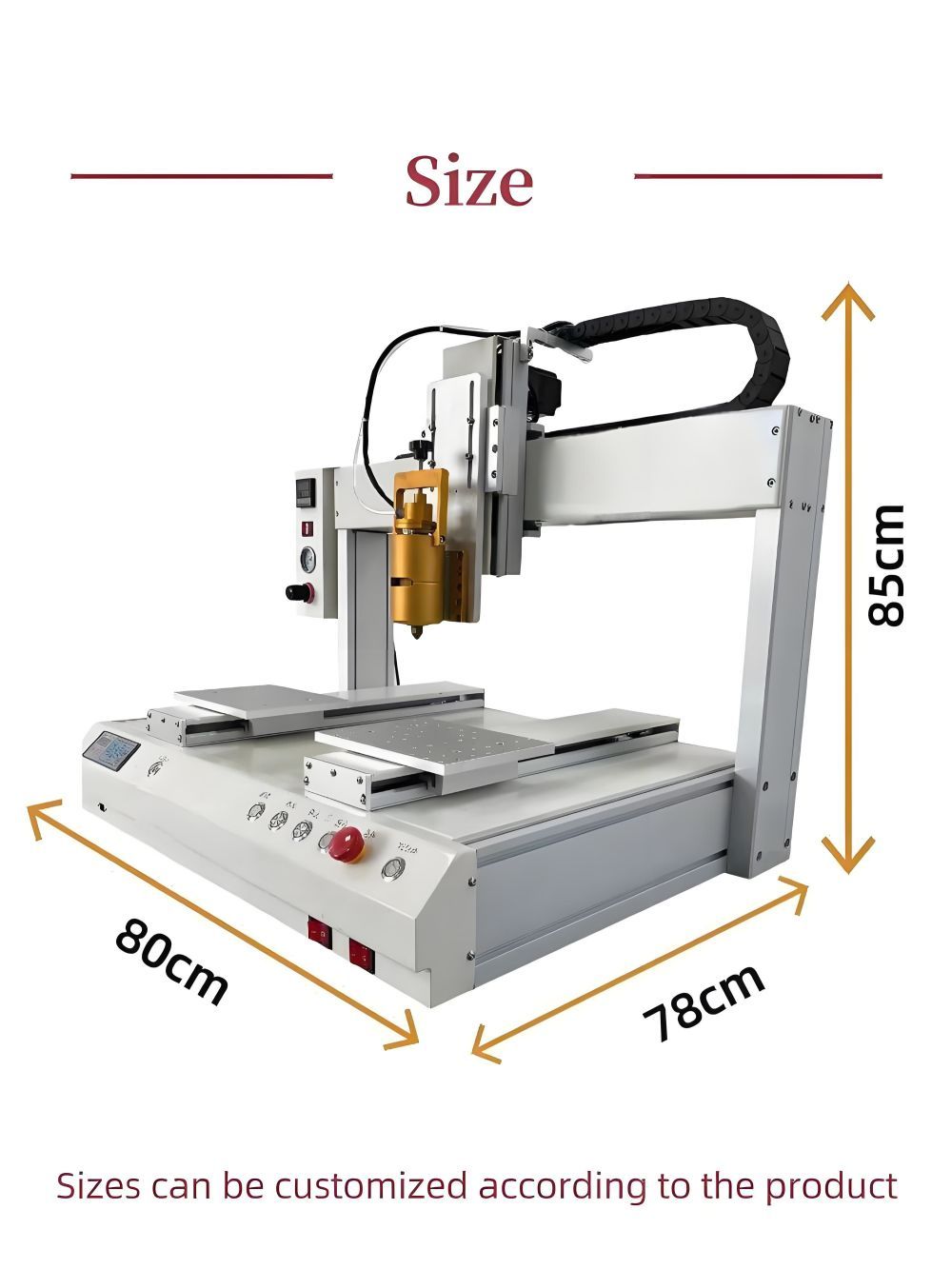 Automatic Desktop 3 Axis Glue Dispenser With Liquid Glue Dispenser and Hot Melt Glue Dispensing Equipment