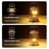 Waterproof Emergency Powered Rechargeable Vintage Hung and Placed Portable Camping Tent Lamp