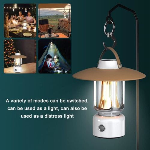 Lantern IPX4 Type-C Rechargeable 5 Modes Emergency Flashlight Decoration LED Mini Camping Outdoor Portable Light