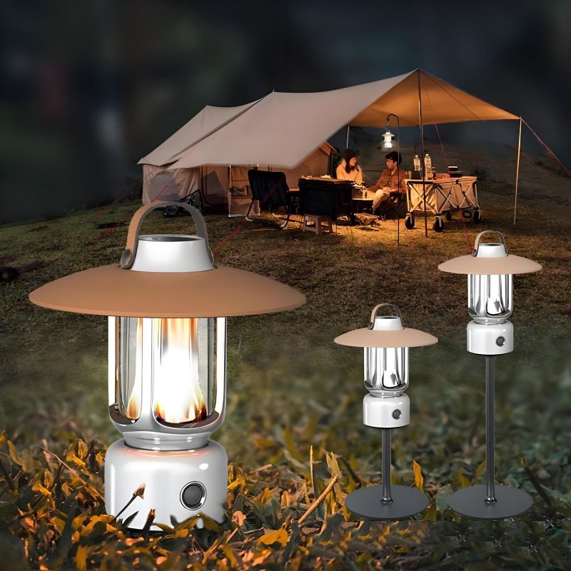 Lantern IPX4 Type-C Rechargeable 5 Modes Emergency Flashlight Decoration LED Mini Camping Outdoor Portable Light