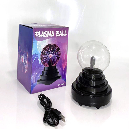 Party Decor Glass Plasma USB Originality Magic Novelty Touch Sensor Desk Night Light Ball Lamp