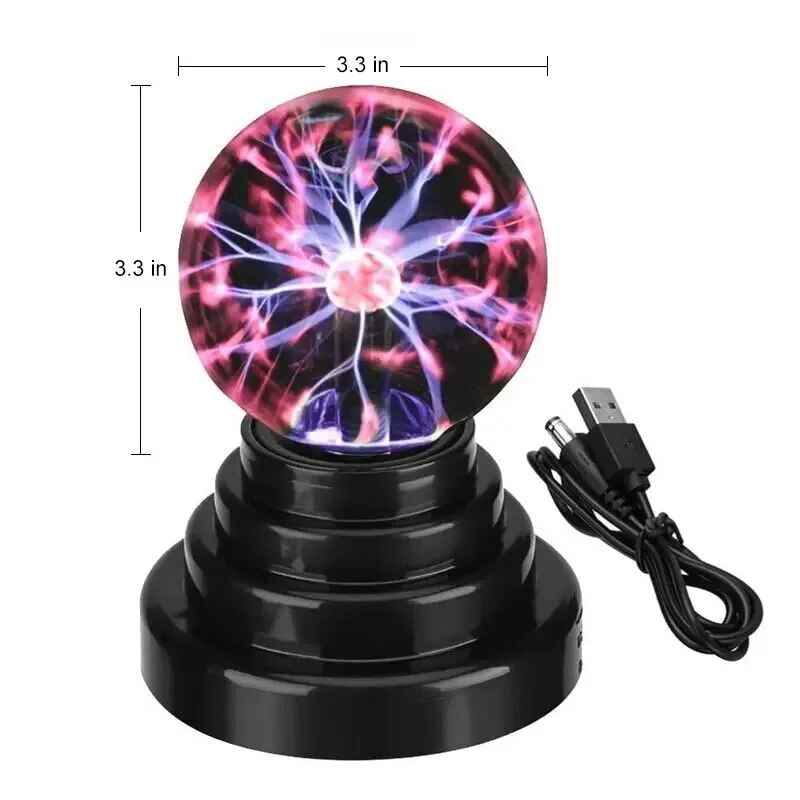 3.3 inch touch magic night light glass ball lamp 