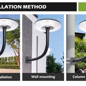 300W 500W 800W LED Landscape Lighting Outdoor Warm White  Solar Powered Garden Lights