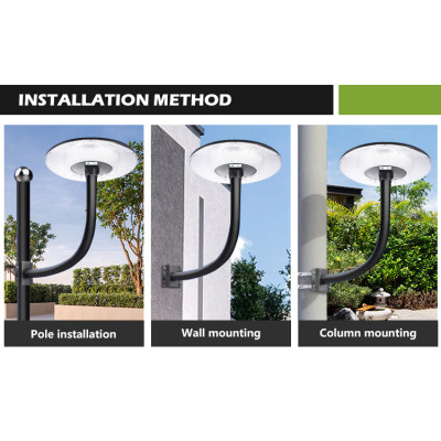 300W 500W 800W LED Landscape Lighting Outdoor Warm White  Solar Powered Garden Lights